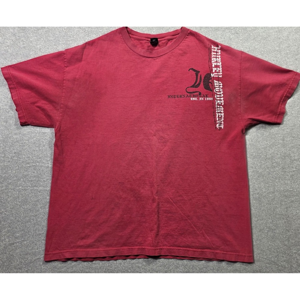 Hurley Movement Shirt Mens XL Red Logo Graphic Surf Tee Short Sleeve Casual